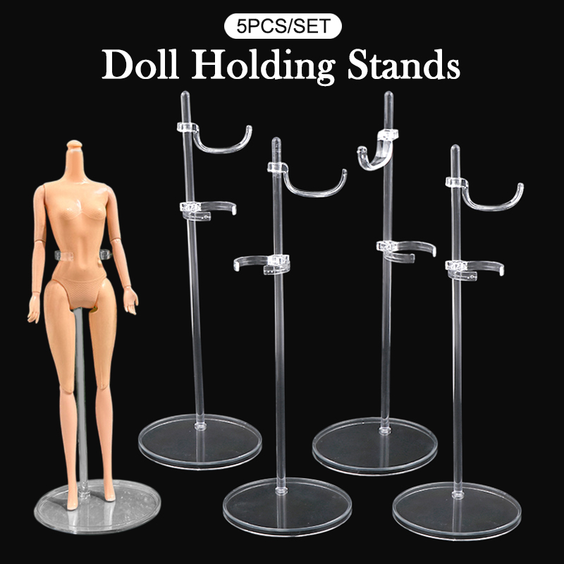 Dress Form Mannequin - 5Pcs Transparent Racks Mannequin Model Stand