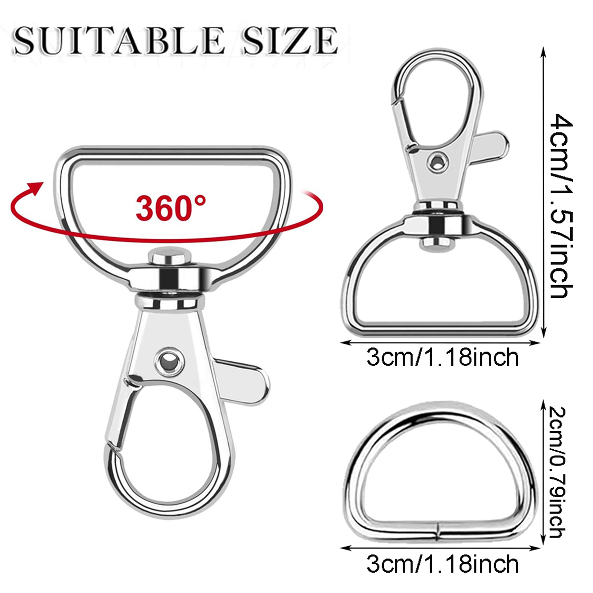 10/20 Set Large D Clip Swivel  - огляд і ціна Sewing Kit