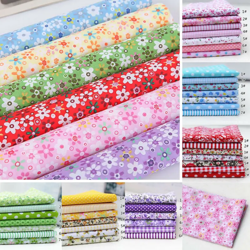 Vibrant 7 Color Patchwork Cott - огляд і ціна Textile And Sewing Supply