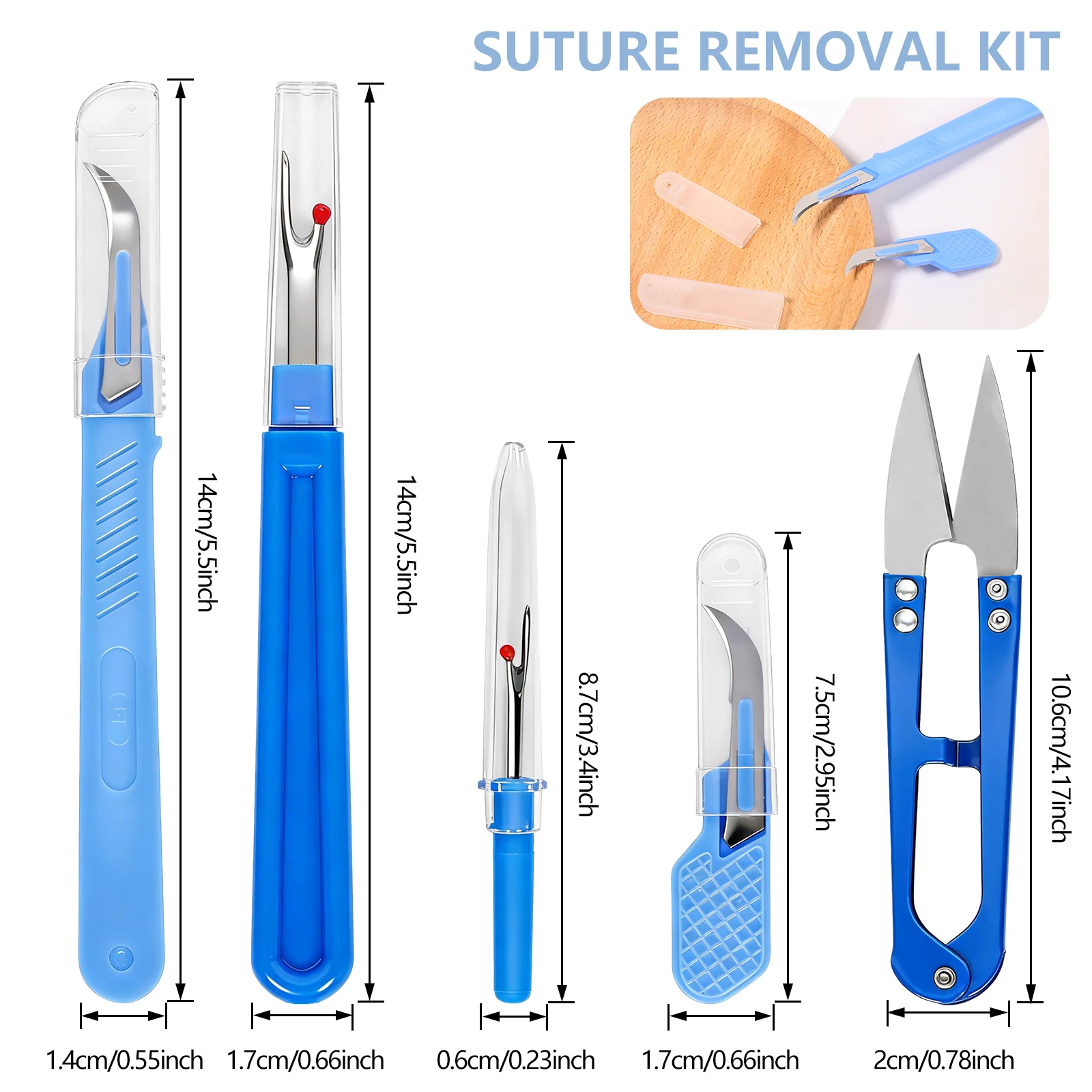 5 pieces of blue sewing tear m - огляд і ціна Sewing Kit