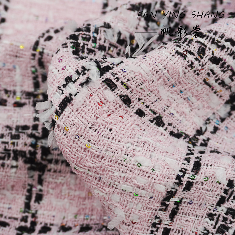Pink Classical Big Plaid Color - огляд і ціна Sewing Tweed