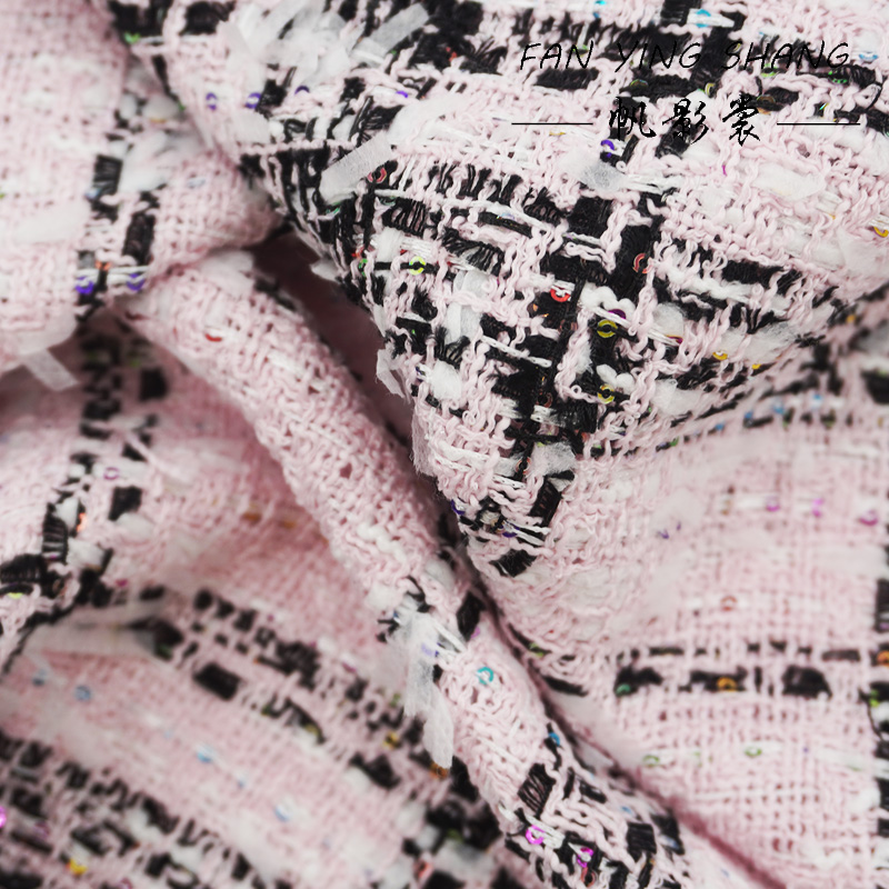 Pink Classical Big Plaid Color - огляд і ціна Sewing Tweed