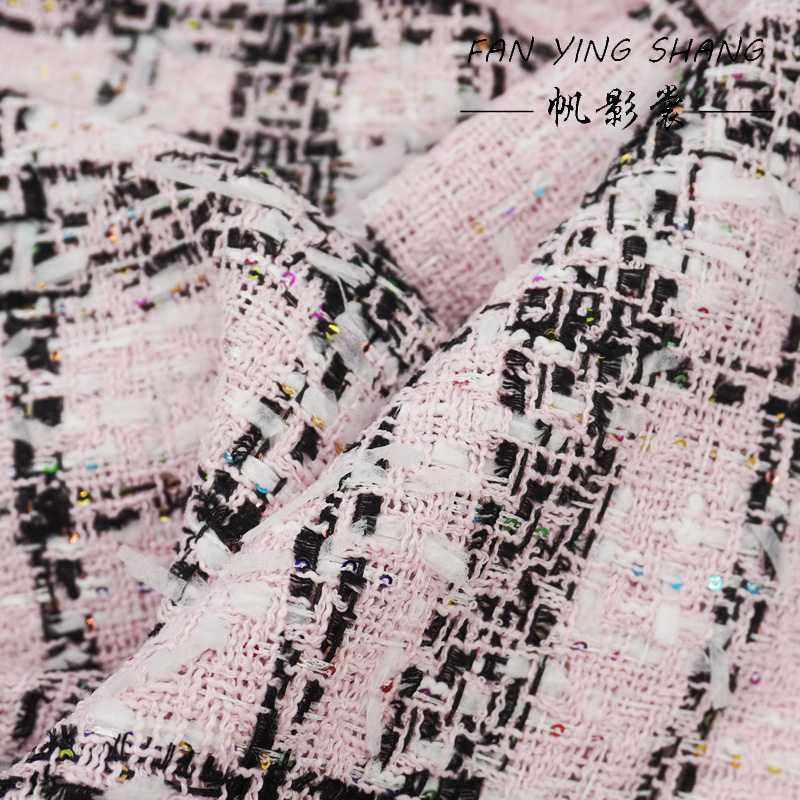 Pink Classical Big Plaid Color - огляд і ціна Sewing Tweed
