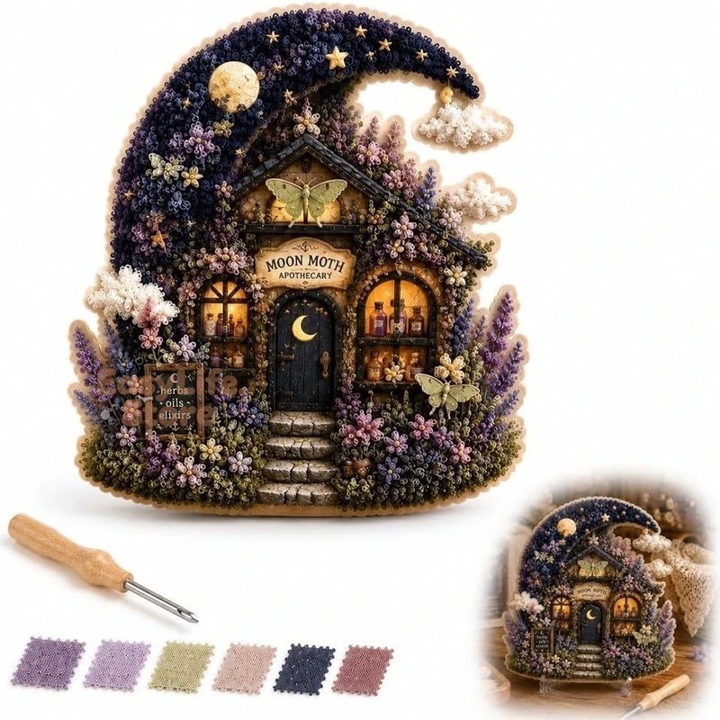 Whimsical Village 3D Fabric Po - огляд і ціна Textile Sewing Techniques
