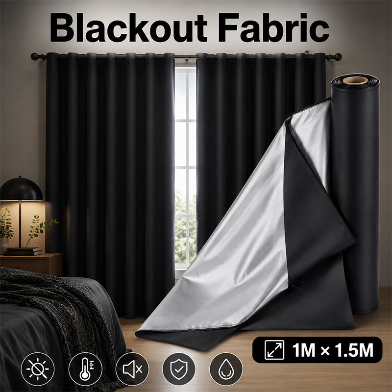1m Black Silver Coated Blackou - огляд і ціна Sewing Cloth