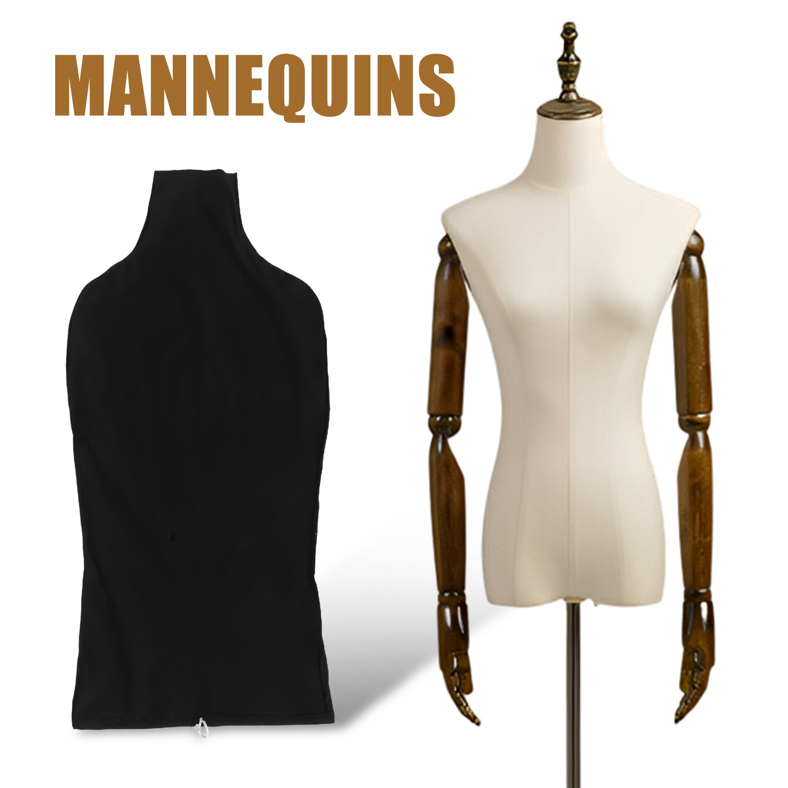2Pcs Clothing Store Dummy Fabr - огляд і ціна Dress Form Mannequin