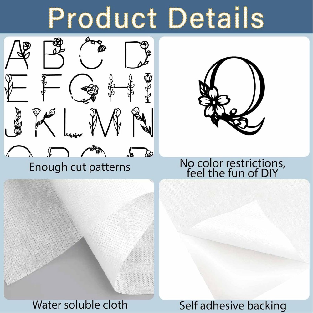 Letter A-Z Water Soluble Embro - огляд і ціна Sewing Kit