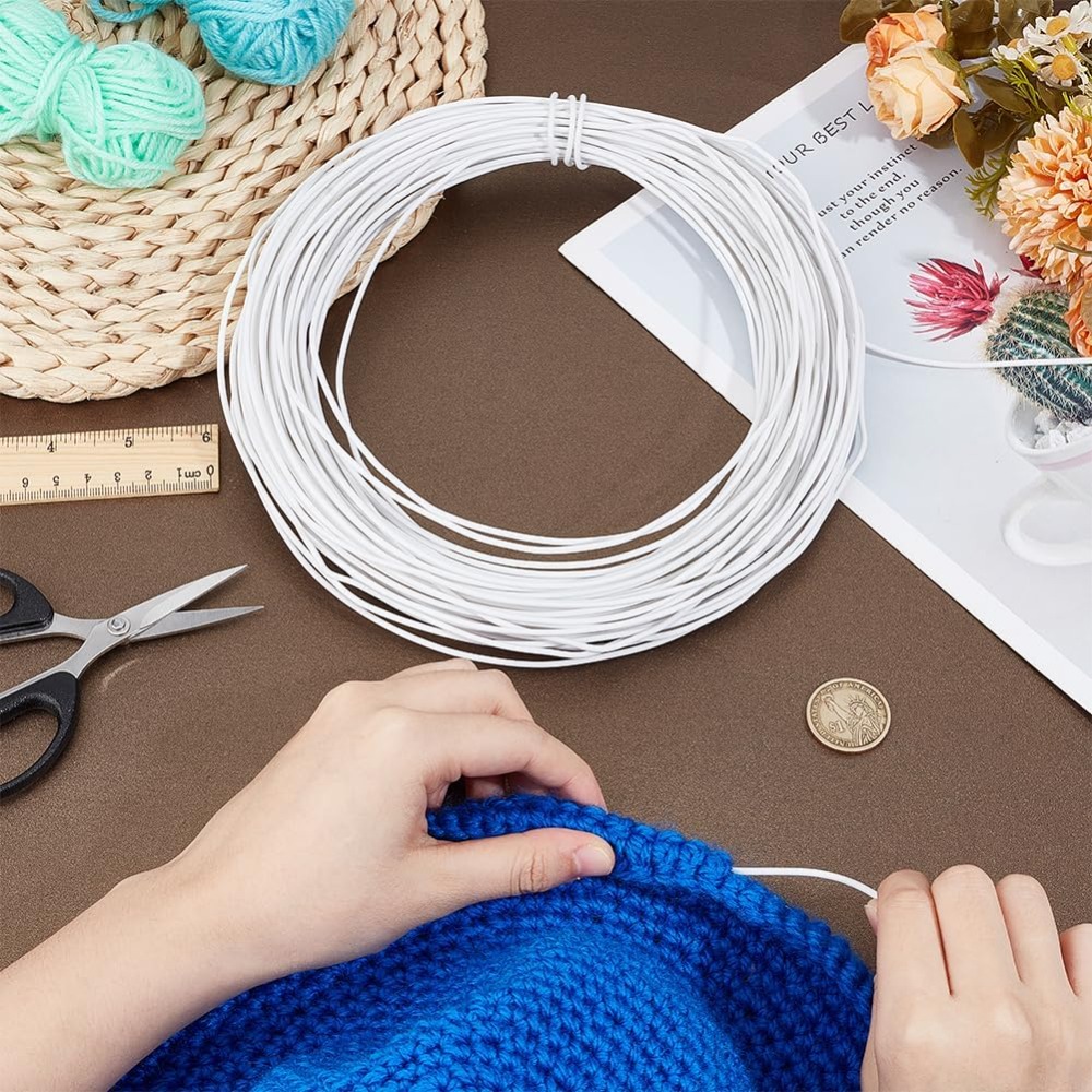 30m White Millinery Wire 2mm D - огляд і ціна Sewing Kit