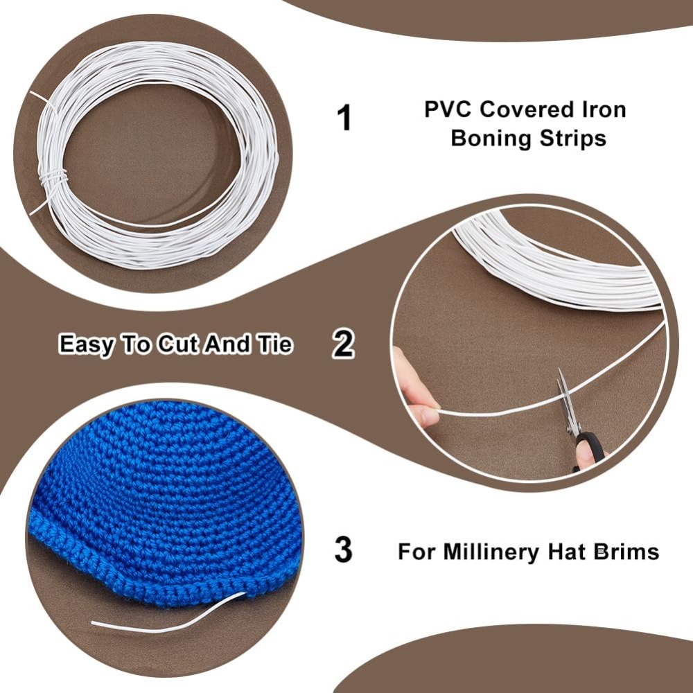 30m White Millinery Wire 2mm D - огляд і ціна Sewing Kit