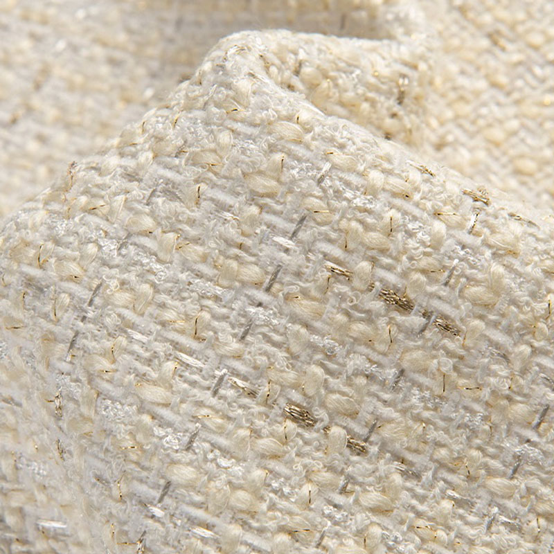 Beige Color and Gold Wire Yarn - огляд і ціна Sewing Tweed