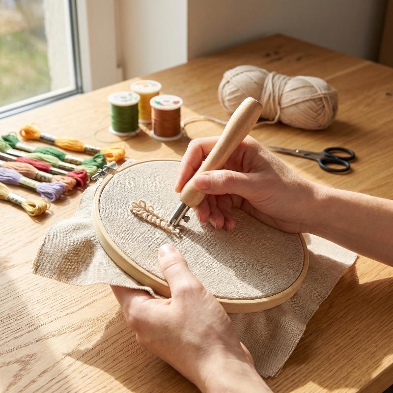 Simple Embroidery DIY Adjustab - огляд і ціна Sewing Textile Art