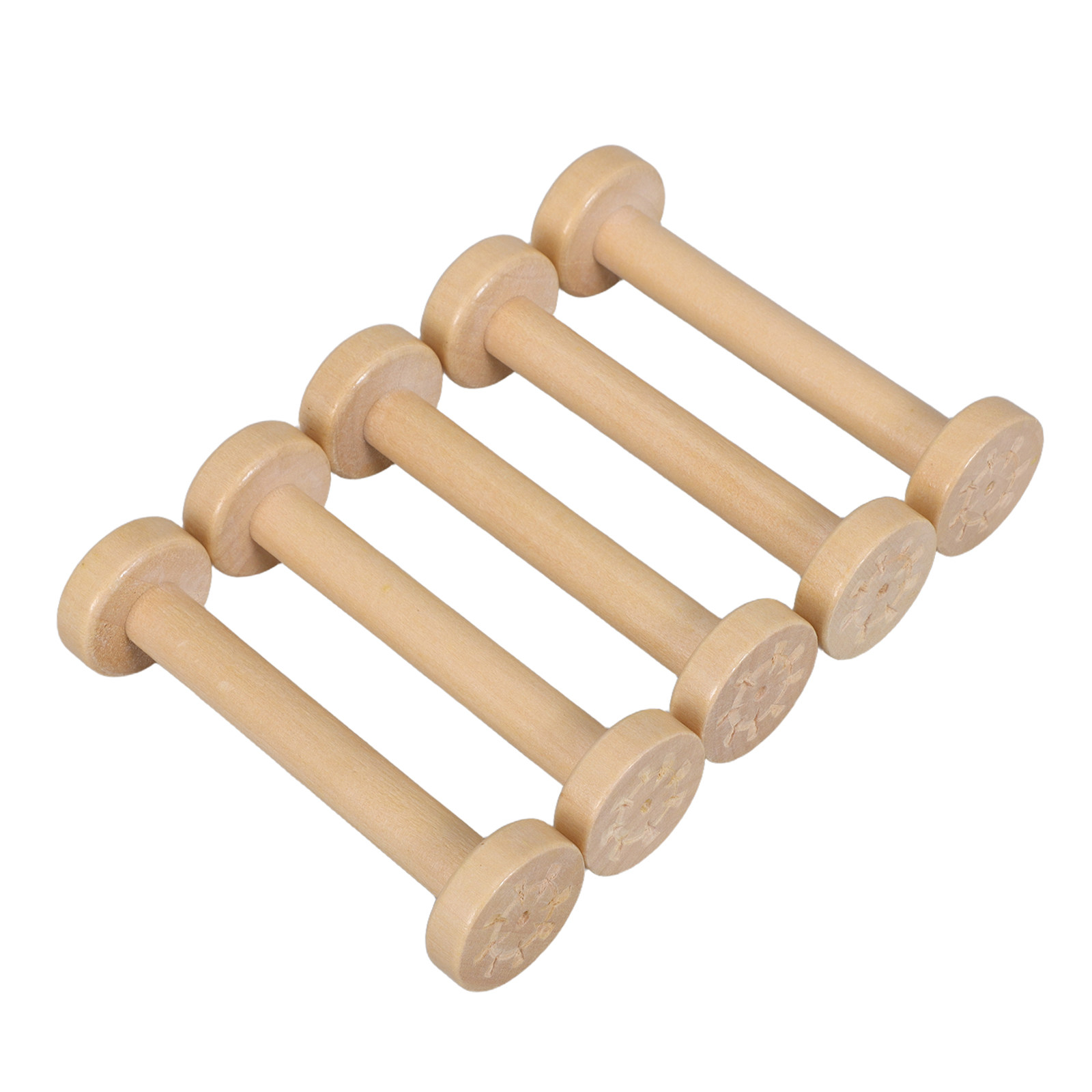 5Pcs Wooden Spools Natural Vin - огляд і ціна Sewing And Textile