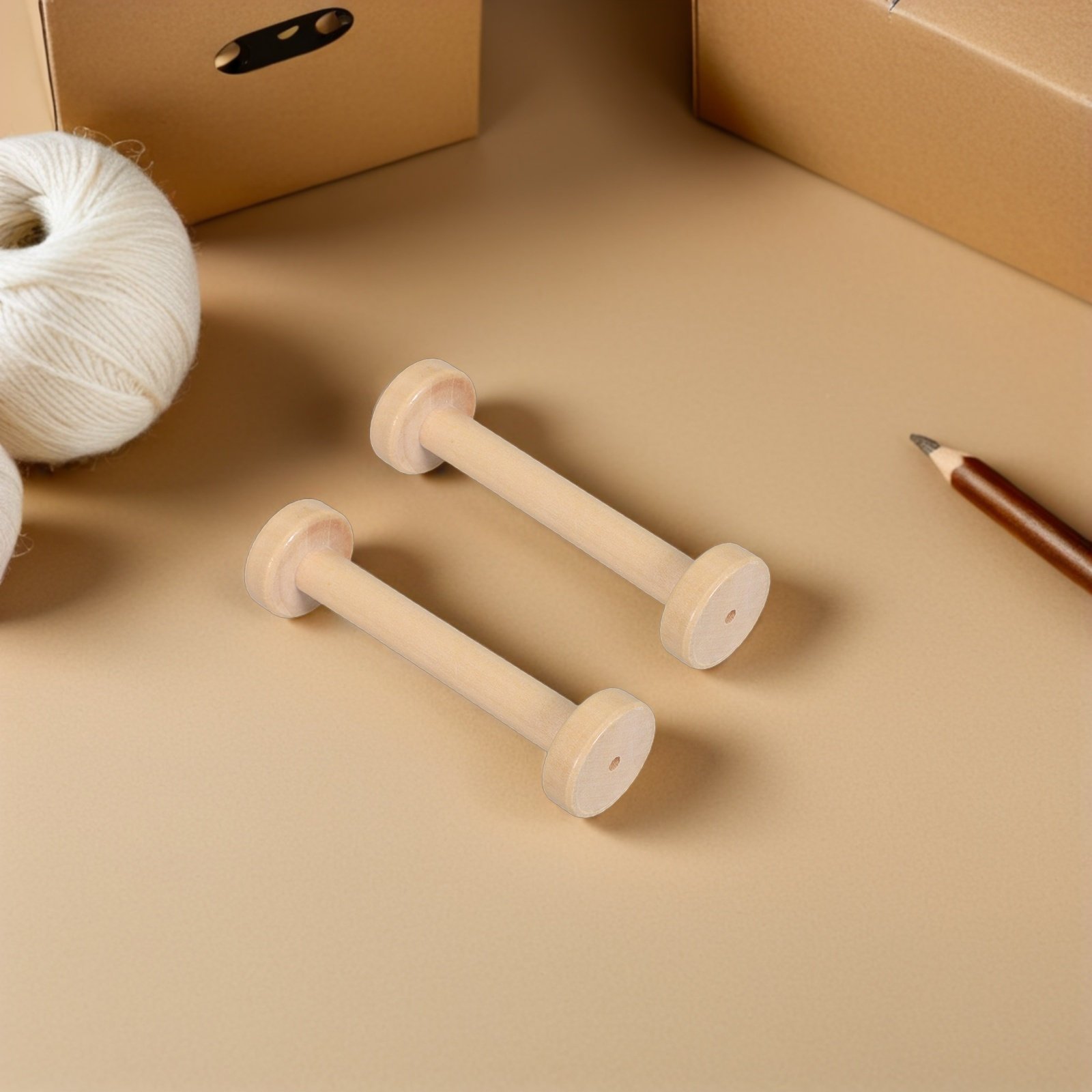 5Pcs Wooden Spools Natural Vin - огляд і ціна Sewing And Textile