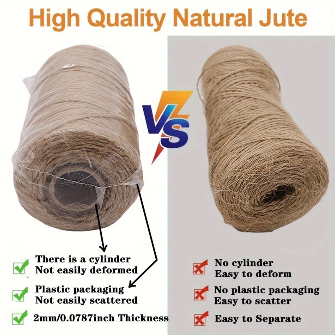 2/3/4mm Natural Jute Rope Stri - огляд і ціна Sewing Thread In Textile