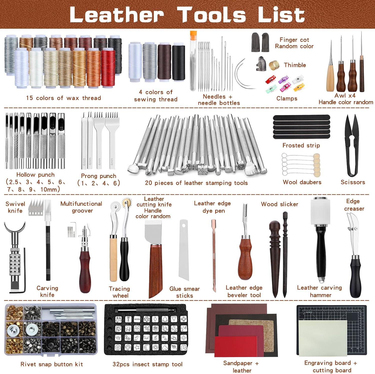 Leather Tooling Kit Leather Cr - огляд і ціна Sewing Kit