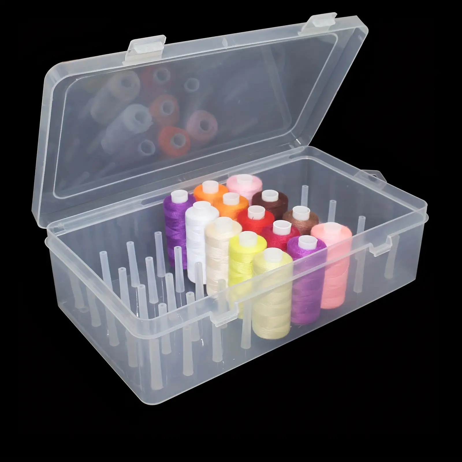 Clear Plastic Sewing Thread St - огляд і ціна Bobbin Organizer Box