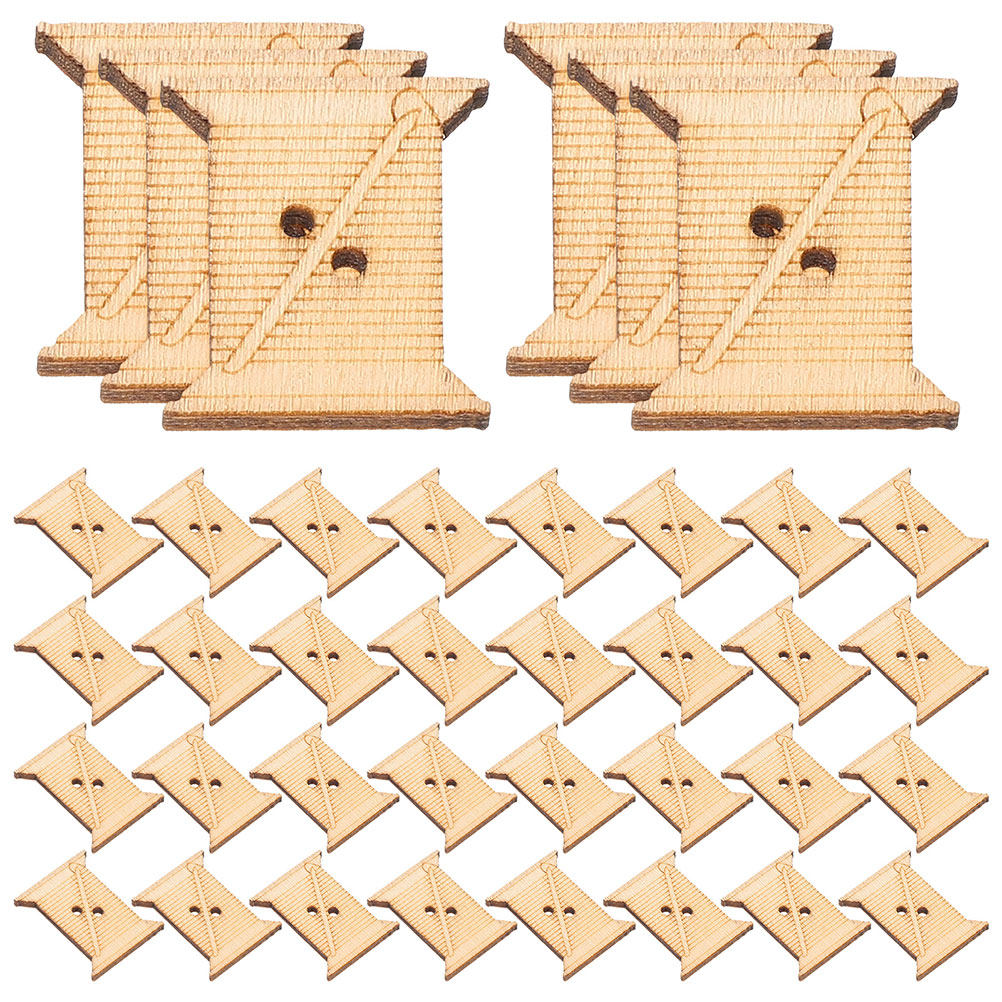 100Pcs Wooden Embroidery Floss - огляд і ціна Bobbin Organizer Box