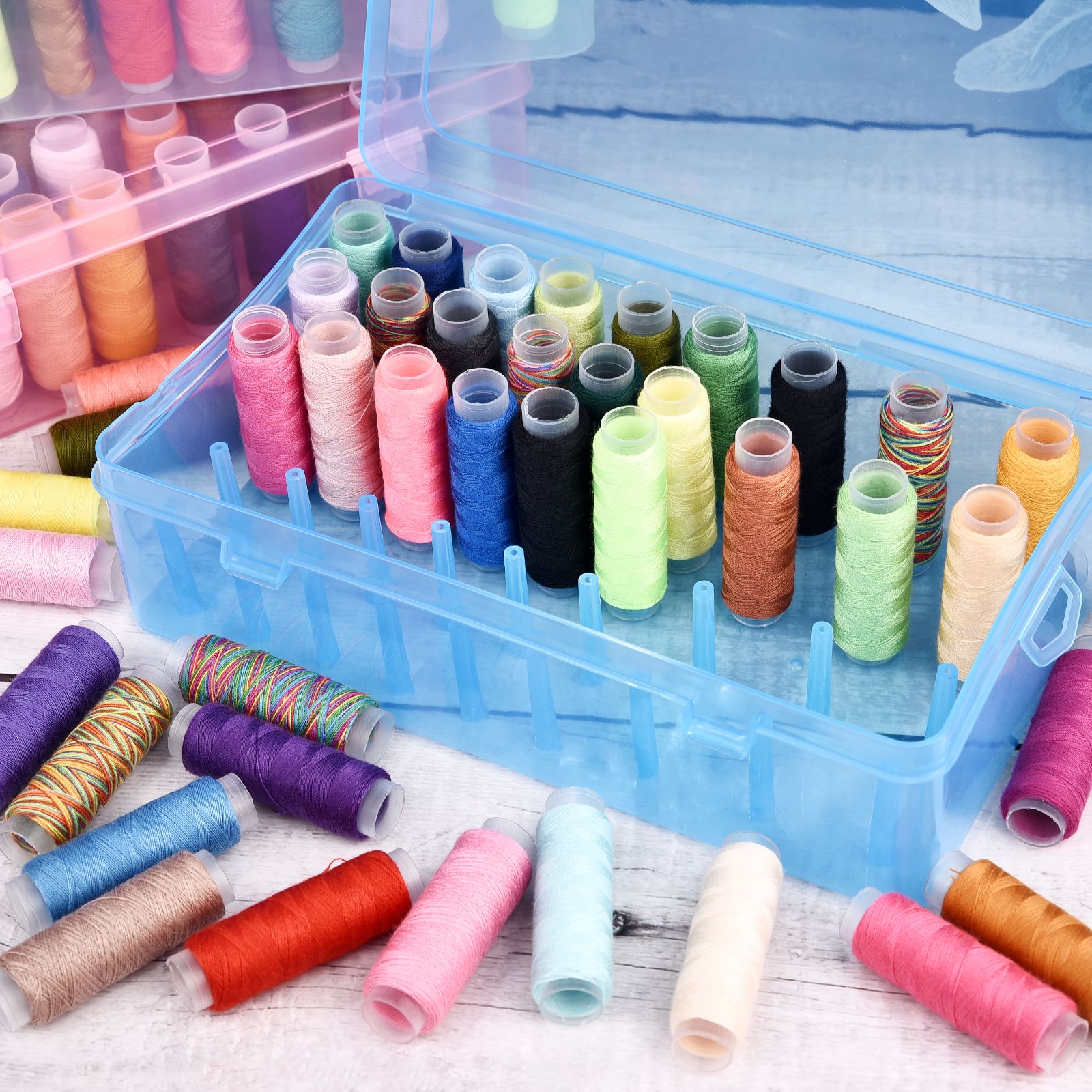 42 Axis Sewing Threads Box Bob - огляд і ціна Bobbin Organizer Box