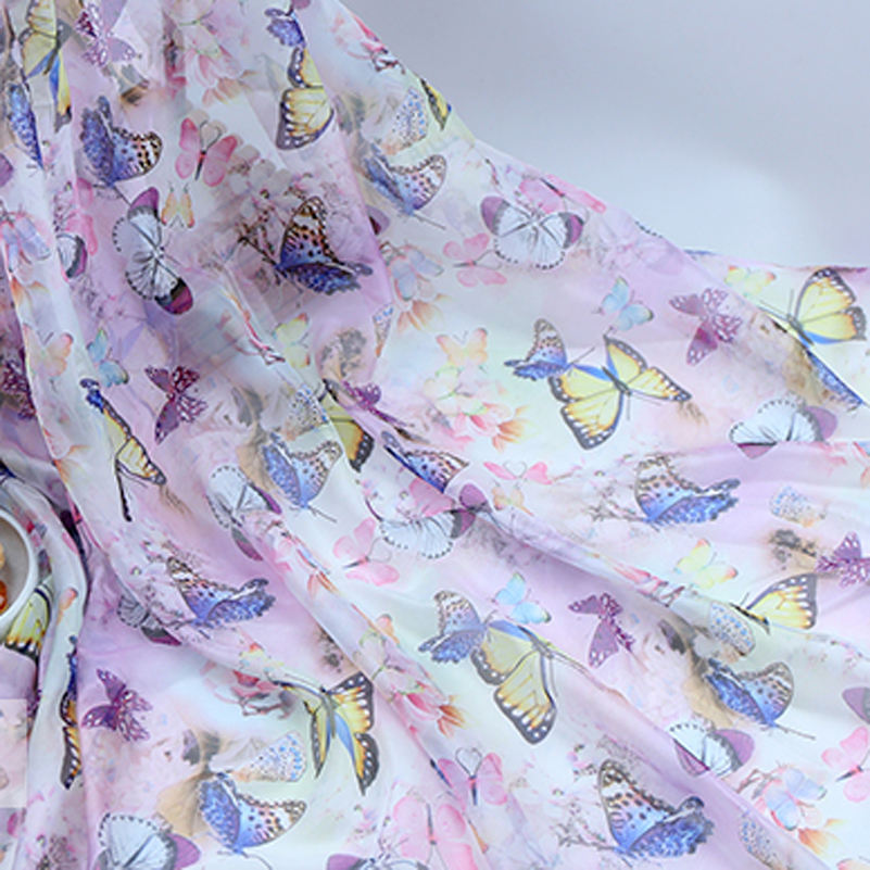 30D Butterfly Printed Chiffon  - огляд і ціна Sewing By