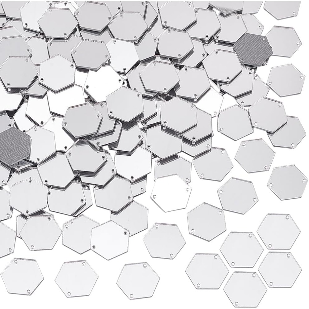 200pcs Hexagon Sew on Mirrors  - огляд і ціна Sewing Kit