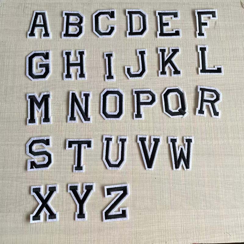 10PCS,26PCS/A~Z Black Alphabet - огляд і ціна Interfacing Iron On