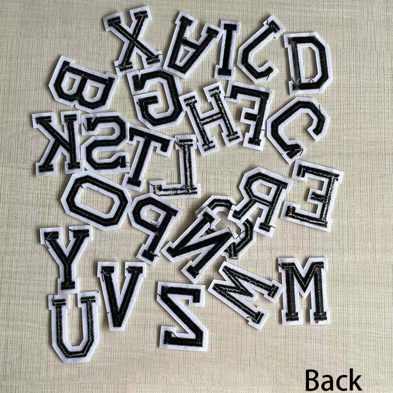 10PCS,26PCS/A~Z Black Alphabet - огляд і ціна Interfacing Iron On