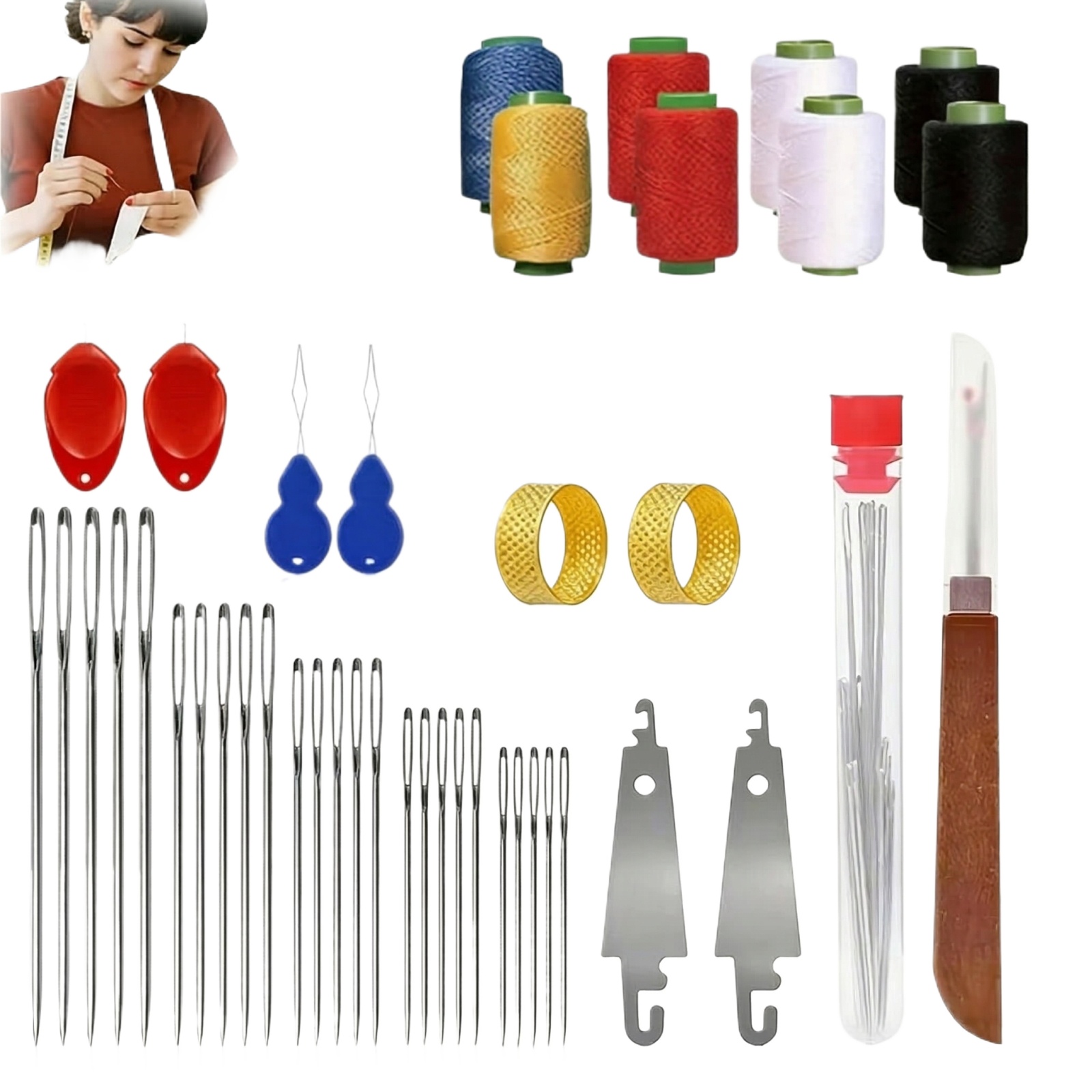 43pcs Big Eye Sewing Needle Ki - огляд і ціна Sewing Kit