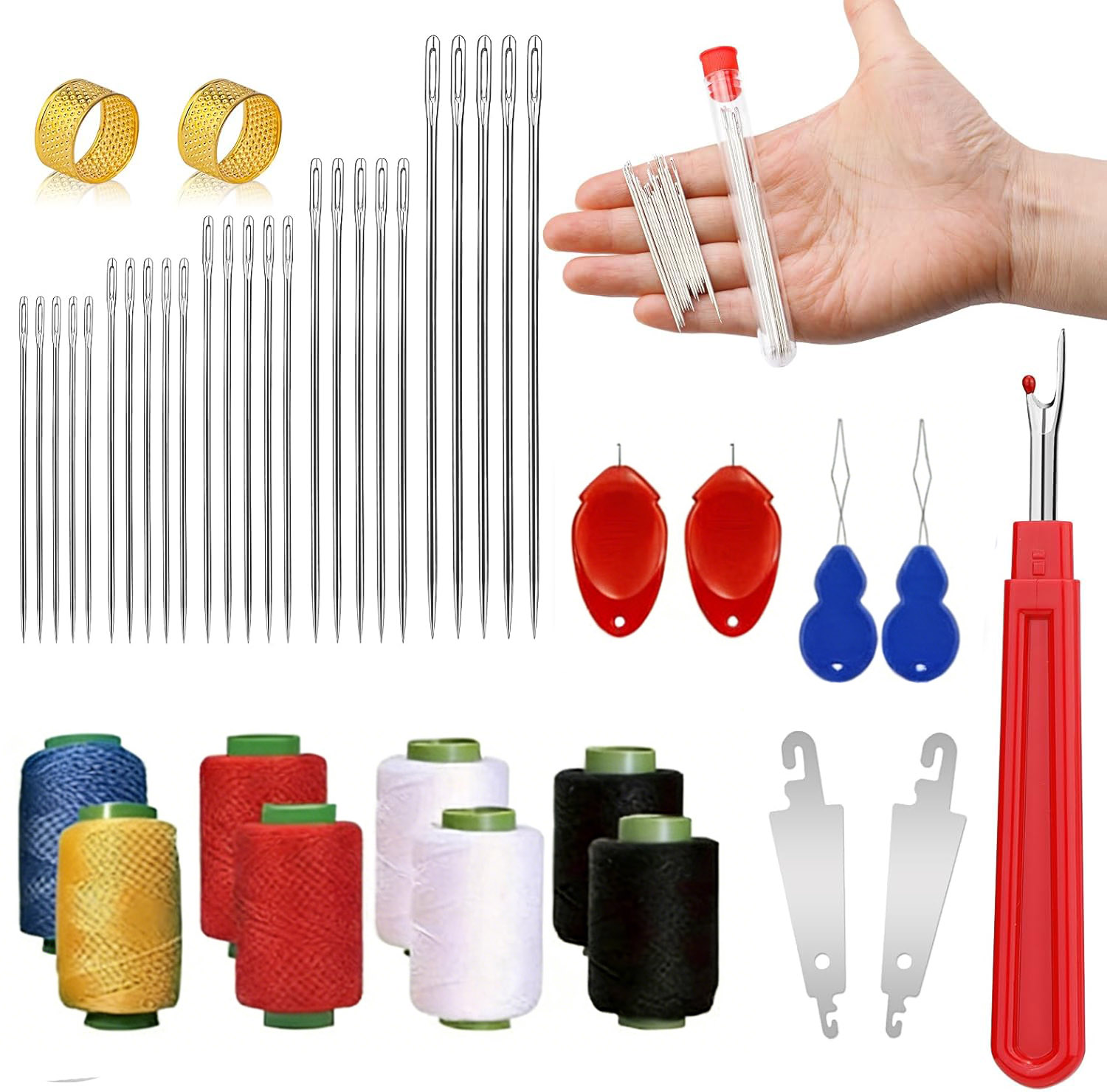 43pcs Big Eye Sewing Needle Ki - огляд і ціна Sewing Kit