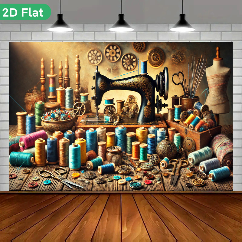 Vintage Retro Sewing Atelier W - огляд і ціна Sewing Textile Art