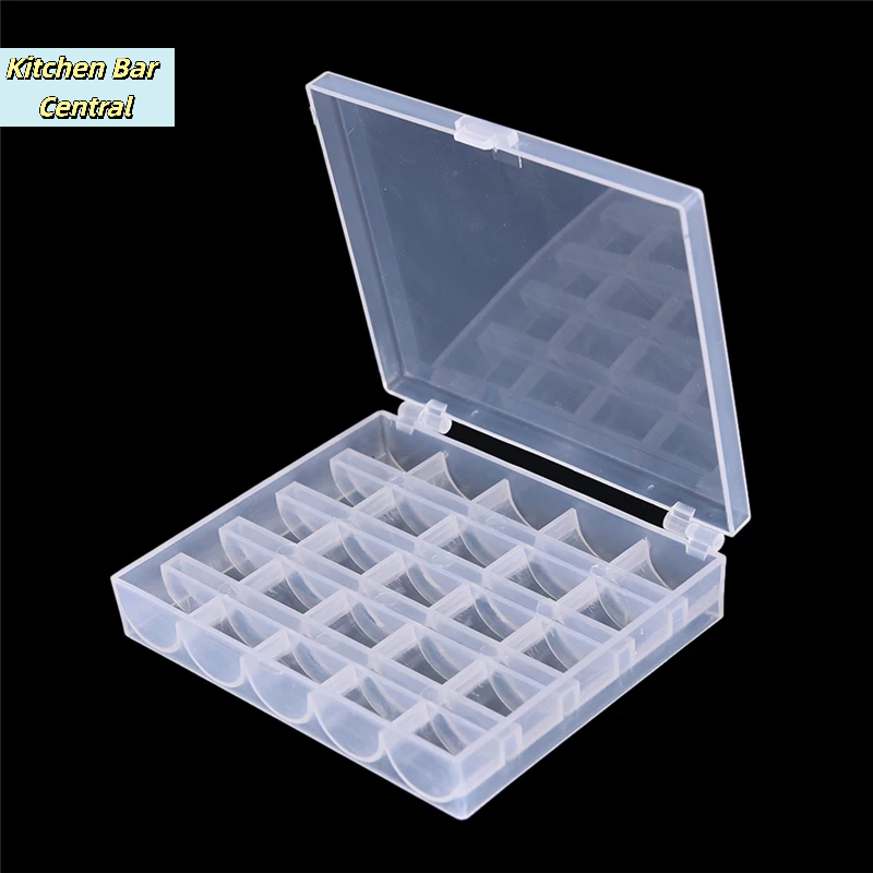 【25 Spools Empty Bobbins Sewin - огляд і ціна Bobbin Organizer Box