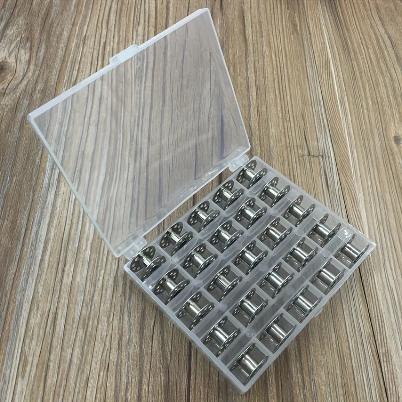 25Pcs/Set Empty Bobbins Sewing - огляд і ціна Bobbin Organizer Box