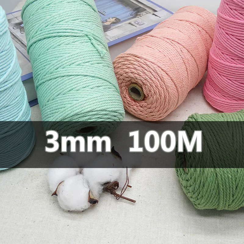 3mm 100M Macrame Cord Rope Cot - огляд і ціна Sewing Thread In Textile