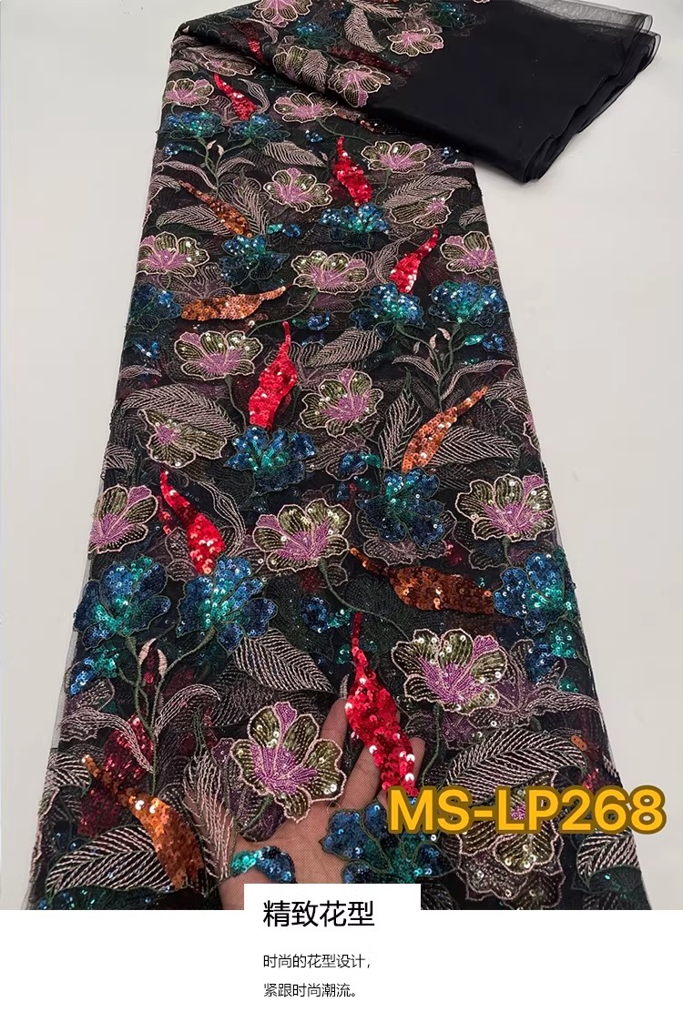 1yard Luxury Double color bead - огляд і ціна Sewing Embroidery Fabric