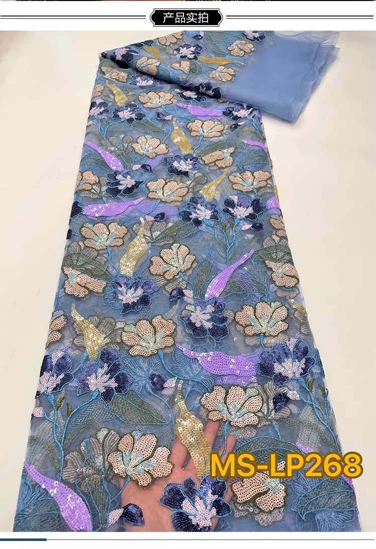 1yard Luxury Double color bead - огляд і ціна Sewing Embroidery Fabric