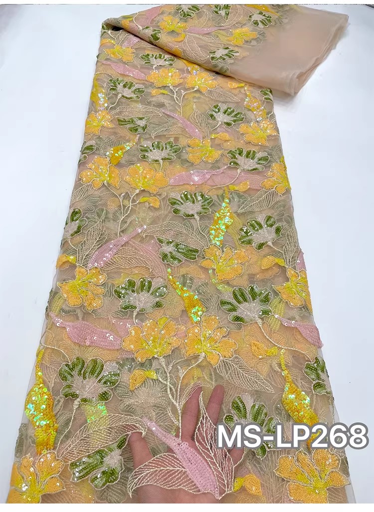1yard Luxury Double color bead - огляд і ціна Sewing Embroidery Fabric
