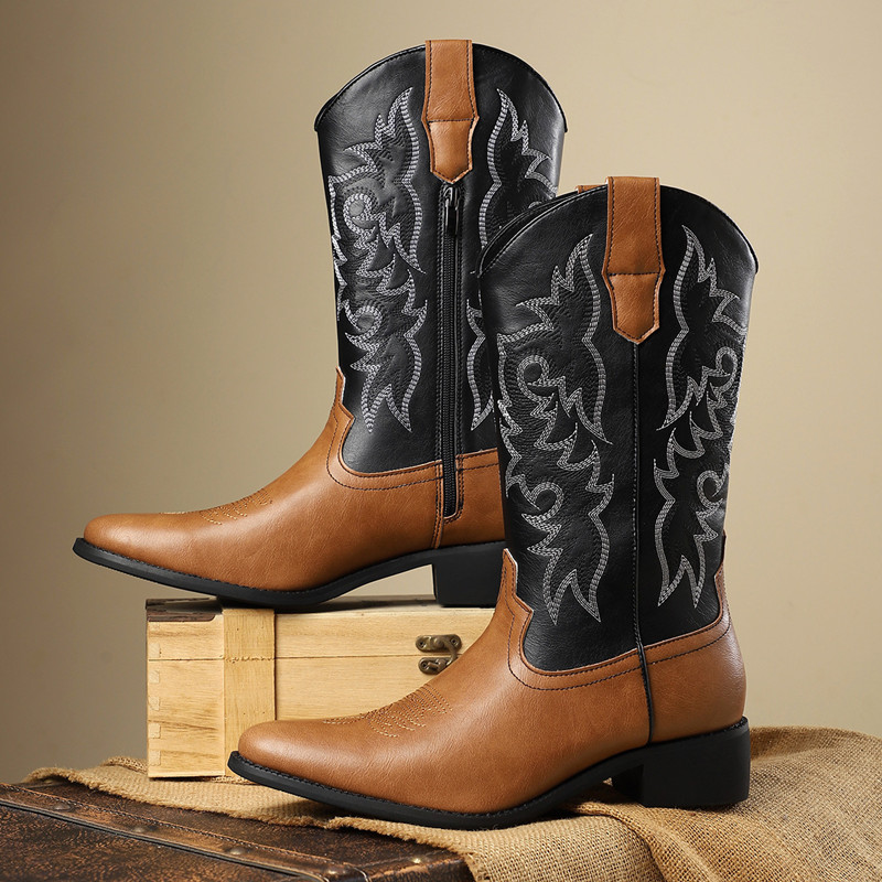 NEW Men High Boots Embroidery  - огляд і ціна Sewing Embroidery Fabric