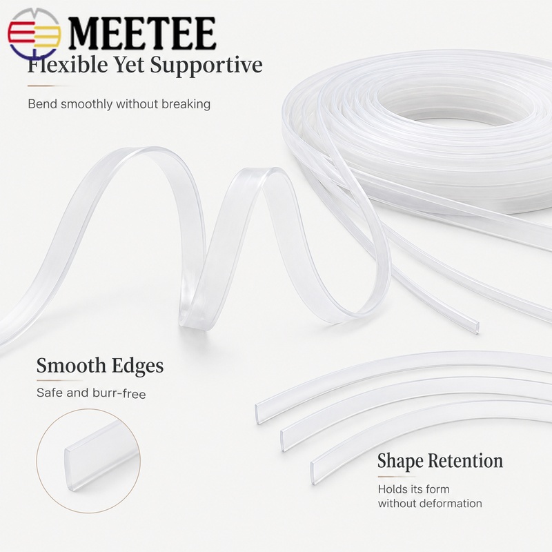 5M 4-12x1.3-2mm Clear Plastic  - огляд і ціна Textile Sewing Support