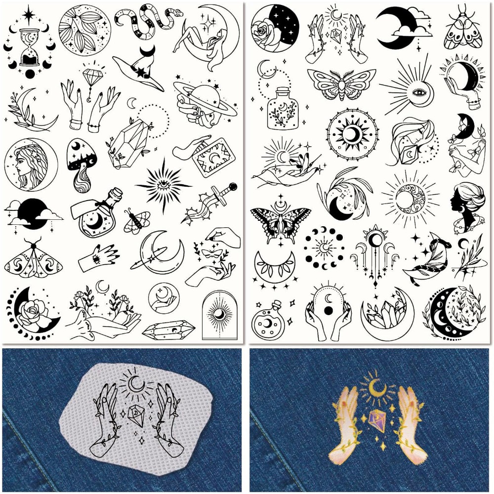 51Pcs Boho Moon Sun Water Solu - огляд і ціна Sewing Embroidery Fabric